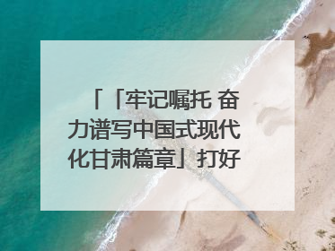 「牢记嘱托 奋力谱写中国式现代化甘肃篇章」打好“三北”工程攻坚战 筑牢国家西部生态安全屏障