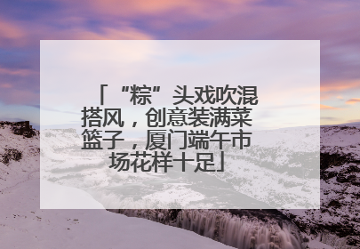“粽”头戏吹混搭风，创意装满菜篮子，厦门端午市场花样十足