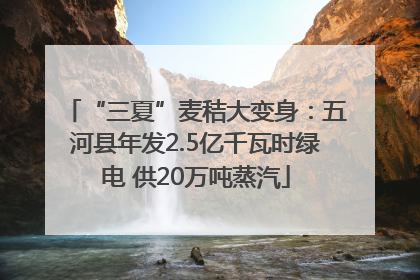 “三夏”麦秸大变身：五河县年发2.5亿千瓦时绿电 供20万吨蒸汽