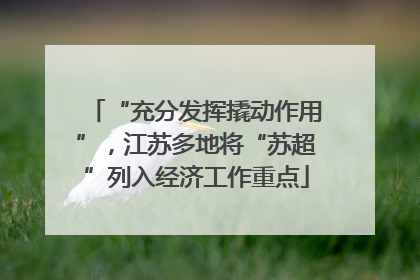 “充分发挥撬动作用”，江苏多地将“苏超”列入经济工作重点