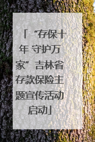 “存保十年 守护万家”吉林省存款保险主题宣传活动启动