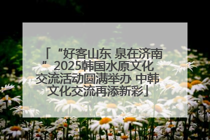 “好客山东 泉在济南”2025韩国水原文化交流活动圆满举办 中韩文化交流再添新彩