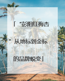 “彭阳红梅杏”从地标到金标的品牌蜕变