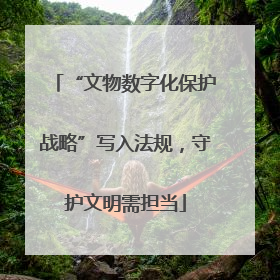 “文物数字化保护战略”写入法规，守护文明需担当