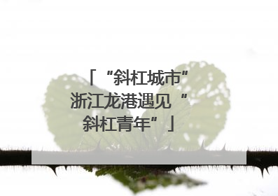 “斜杠城市”浙江龙港遇见“斜杠青年”