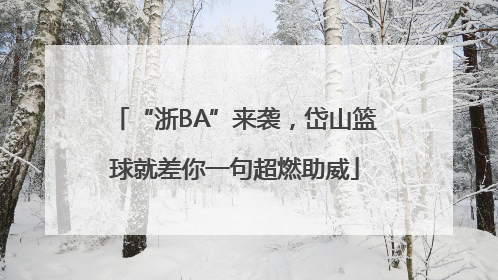 “浙BA”来袭，岱山篮球就差你一句超燃助威