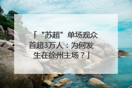 “苏超”单场观众首超3万人：为何发生在徐州主场？