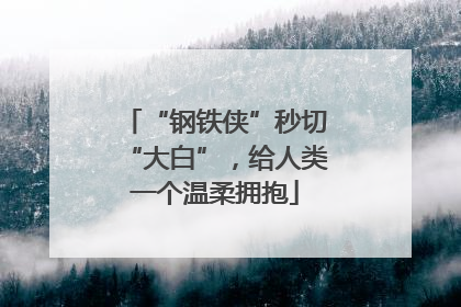 “钢铁侠”秒切“大白”，给人类一个温柔拥抱