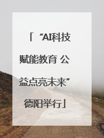 “AI科技赋能教育 公益点亮未来”德阳举行