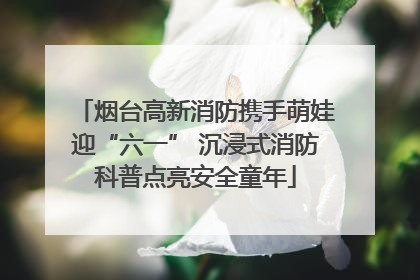 烟台高新消防携手萌娃迎“六一” 沉浸式消防科普点亮安全童年
