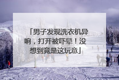 男子发现洗衣机异响，打开被吓晕！没想到竟是这玩意