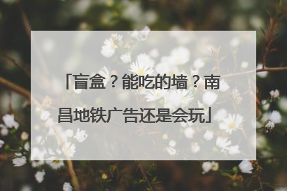 盲盒？能吃的墙？南昌地铁广告还是会玩