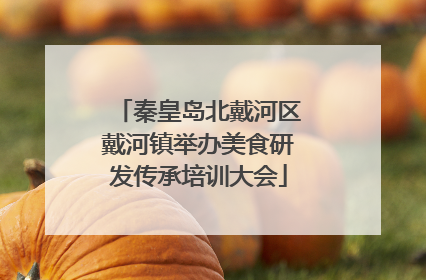 秦皇岛北戴河区戴河镇举办美食研发传承培训大会