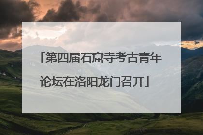第四届石窟寺考古青年论坛在洛阳龙门召开