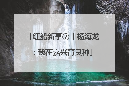 红船新事⑦丨杨海龙：我在嘉兴育良种