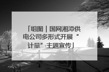 组图｜国网湘潭供电公司多形式开展“计量”主题宣传