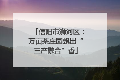 信阳市浉河区：万亩茶庄园飘出“三产融合”香