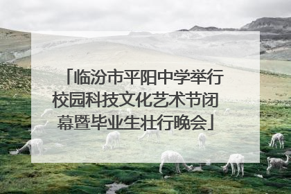 临汾市平阳中学举行校园科技文化艺术节闭幕暨毕业生壮行晚会