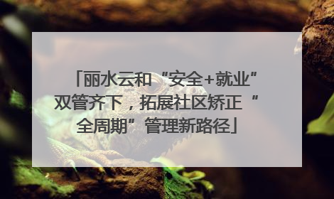 丽水云和“安全+就业”双管齐下，拓展社区矫正“全周期”管理新路径