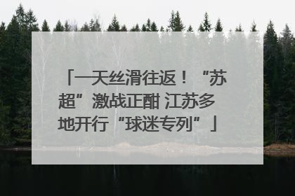 一天丝滑往返！“苏超”激战正酣 江苏多地开行“球迷专列”