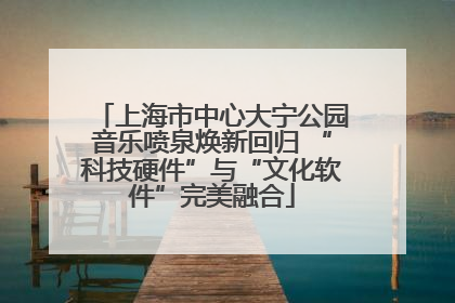 上海市中心大宁公园音乐喷泉焕新回归 “科技硬件”与“文化软件”完美融合