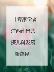 专家学者江西南昌共探儿科发展新路径