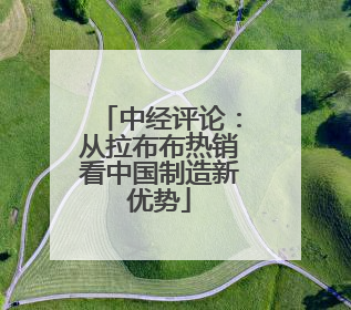 中经评论：从拉布布热销看中国制造新优势