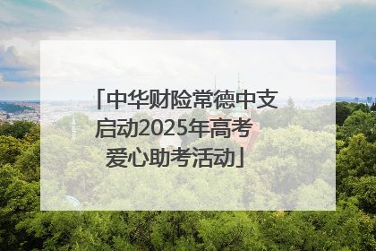 中华财险常德中支启动2025年高考爱心助考活动