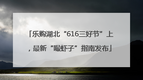 乐购湖北“616三好节”上，最新“嘬虾子”指南发布