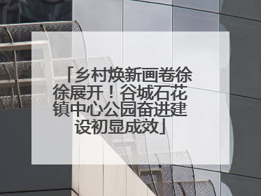 乡村焕新画卷徐徐展开！谷城石花镇中心公园奋进建设初显成效