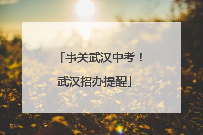 事关武汉中考！武汉招办提醒