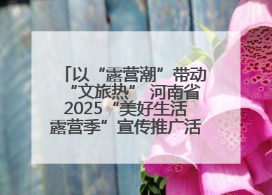 以“露营潮”带动“文旅热” 河南省2025“美好生活露营季”宣传推广活动在平舆县启动