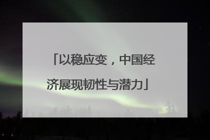 以稳应变，中国经济展现韧性与潜力