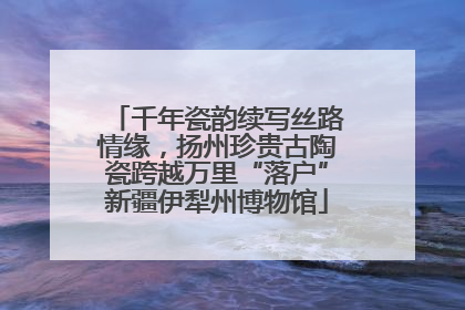 千年瓷韵续写丝路情缘，扬州珍贵古陶瓷跨越万里“落户”新疆伊犁州博物馆
