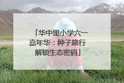 华中里小学六一嘉年华：种子旅行解锁生态密码