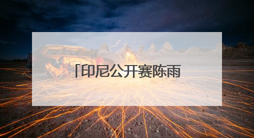 印尼公开赛陈雨菲因伤退出“内战”，国羽各单项唯男双表现差劲