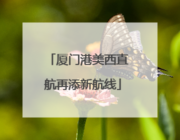 厦门港美西直航再添新航线