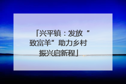 兴平镇：发放“致富羊”助力乡村振兴启新程