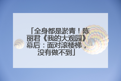 全身都是淤青！陈丽君《我的大观园》幕后：面对滚楼梯，没有做不到