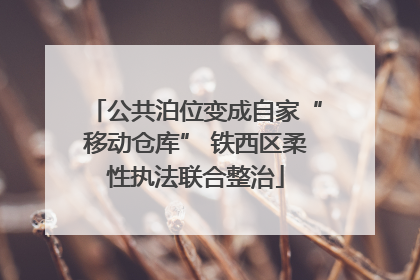 公共泊位变成自家“移动仓库” 铁西区柔性执法联合整治