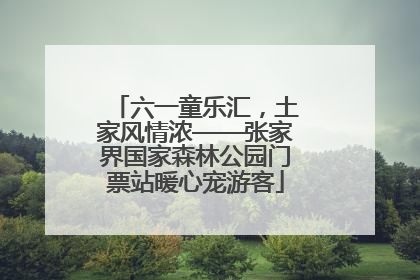 六一童乐汇，土家风情浓——张家界国家森林公园门票站暖心宠游客