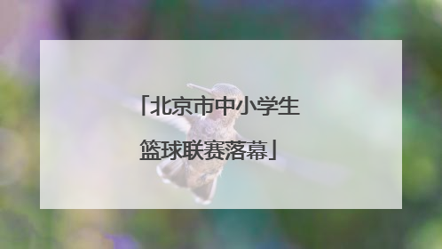 北京市中小学生篮球联赛落幕