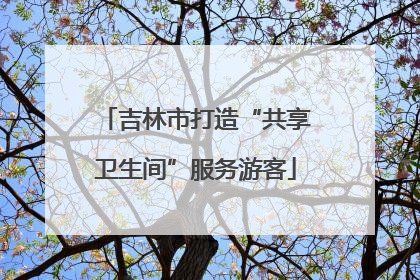 吉林市打造“共享卫生间”服务游客