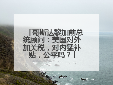 哥斯达黎加前总统顾问：美国对外加关税，对内猛补贴，公平吗？