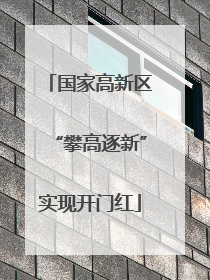 国家高新区“攀高逐新”实现开门红
