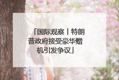 国际观察丨特朗普政府接受豪华赠机引发争议