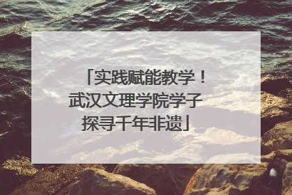 实践赋能教学！武汉文理学院学子探寻千年非遗