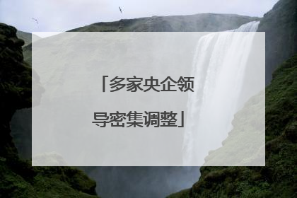 多家央企领导密集调整