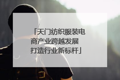 天门纺织服装电商产业跨越发展 打造行业新标杆