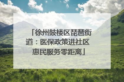 徐州鼓楼区琵琶街道：医保政策进社区 惠民服务零距离